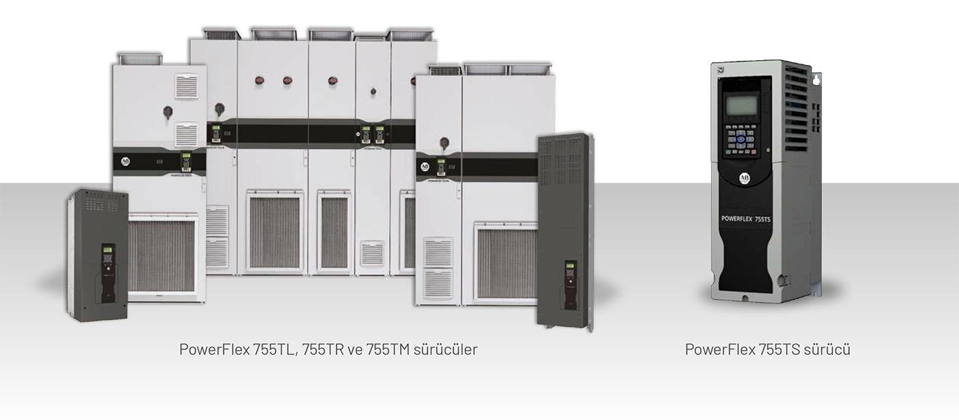PowerFlex 755TL, 755TR ve 755TM sürücüler